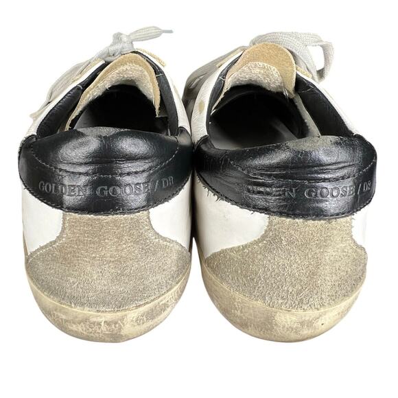 Golden Goose Women’s Superstar White Grey Star Distressed Sneaker Size 40 US 10 - Picture 8 of 11